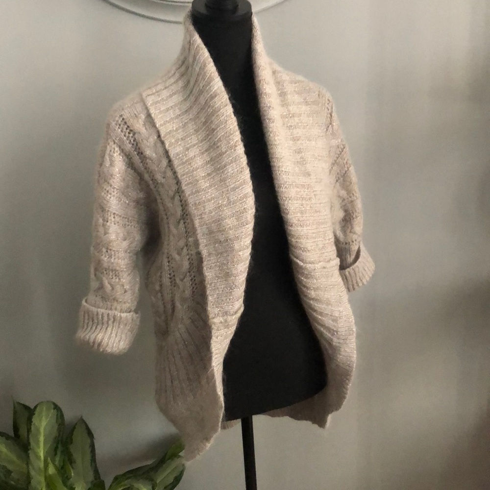 EXPRESS gray/silver shrug style sweater!!